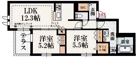 パークイーストの間取り