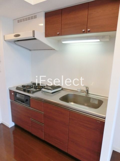 キッチン　２口ガスシステムキッチン