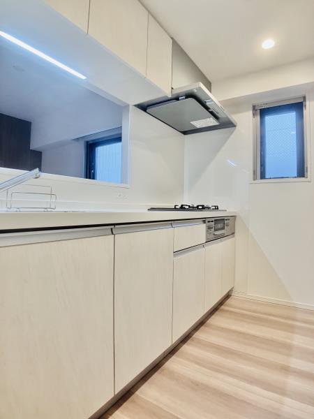 キッチン　コンパクトなキッチンで掃除もラクラク