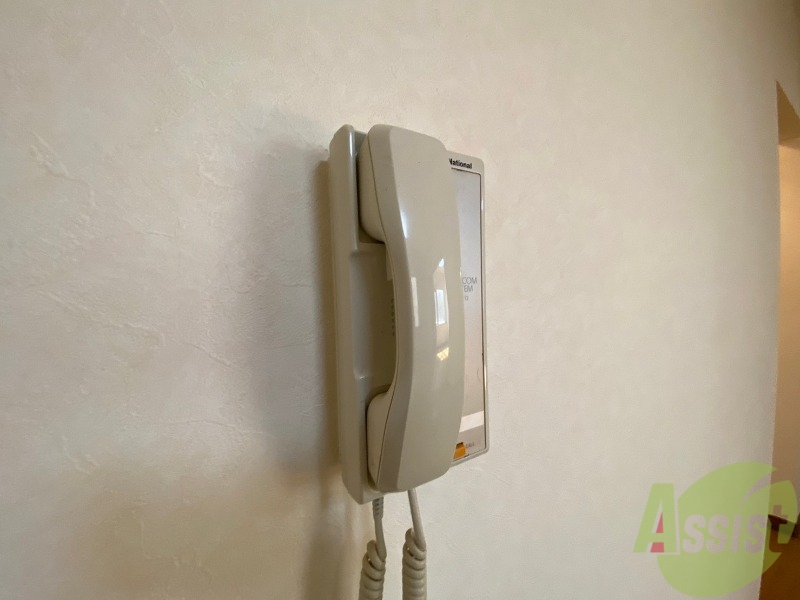 セキュリティ　インターホンで来客確認ができます。安心ですね。