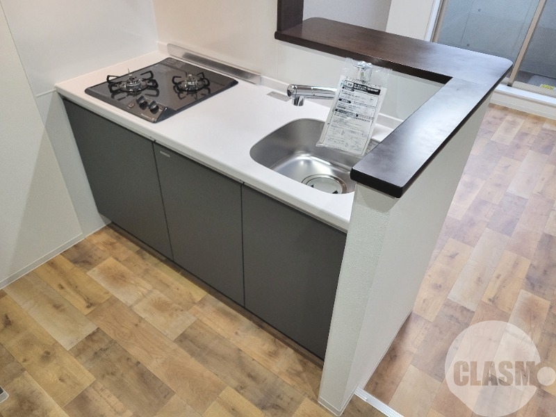 キッチン　２口コンロのシステムキッチン♪