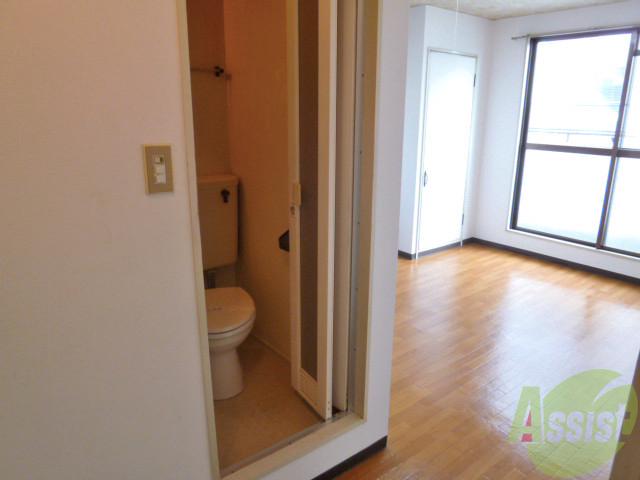 トイレ　玄関側からのイメージはこんな感じです。イイと思うんですけどね