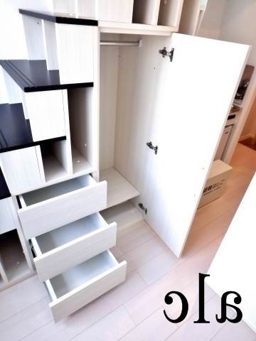 収納　クローゼット設備とハシゴ