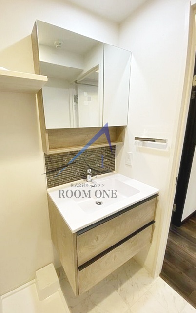 洗面設備　洗面台です。