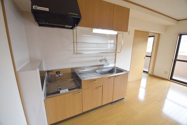 キッチン　２０２号室の写真です