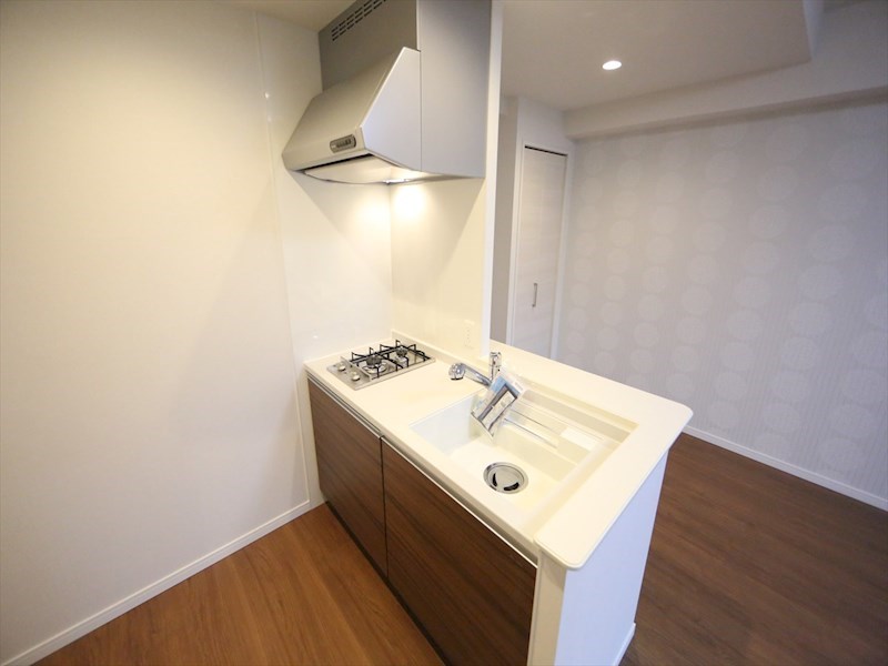 キッチン　システムキッチン（ガス2口コンロ付）カウンターキッチン