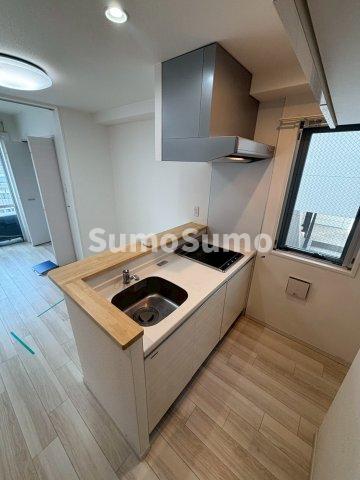 キッチン　コンパクトなキッチンで掃除もラクラク