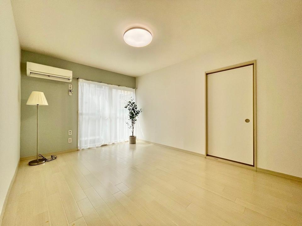 居室・リビング　ご希望があれば天井の照明とレースカーテンプレゼント！