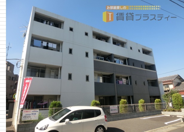建物外観　セキュリティも完備した更新料無料マンションです。
