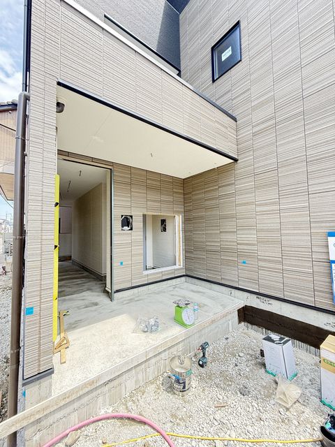 エントランス　建築中