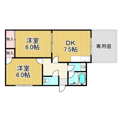 グランディア夙川Iの間取り写真