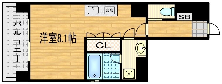 リーガル京都五条大宮の間取り写真