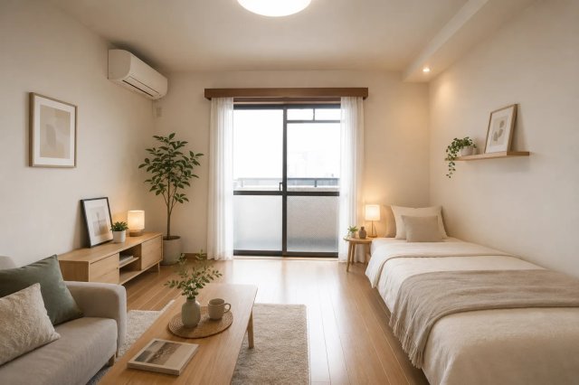 建物外観　写真はイメージで、実際のお部屋は家具家電はありません