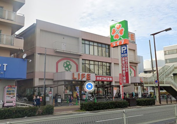 スーパー　ライフ 深江橋店（スーパー）まで497m