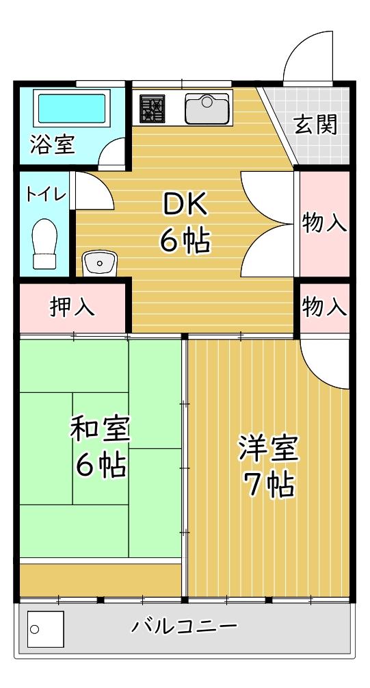 マンションハヤシビルの間取り写真