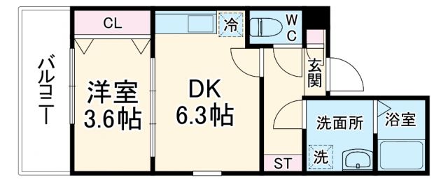 ジーメゾン名古屋柳堀町の間取り写真