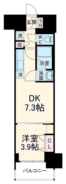 ルフォンプログレ天満橋マークスの間取り写真
