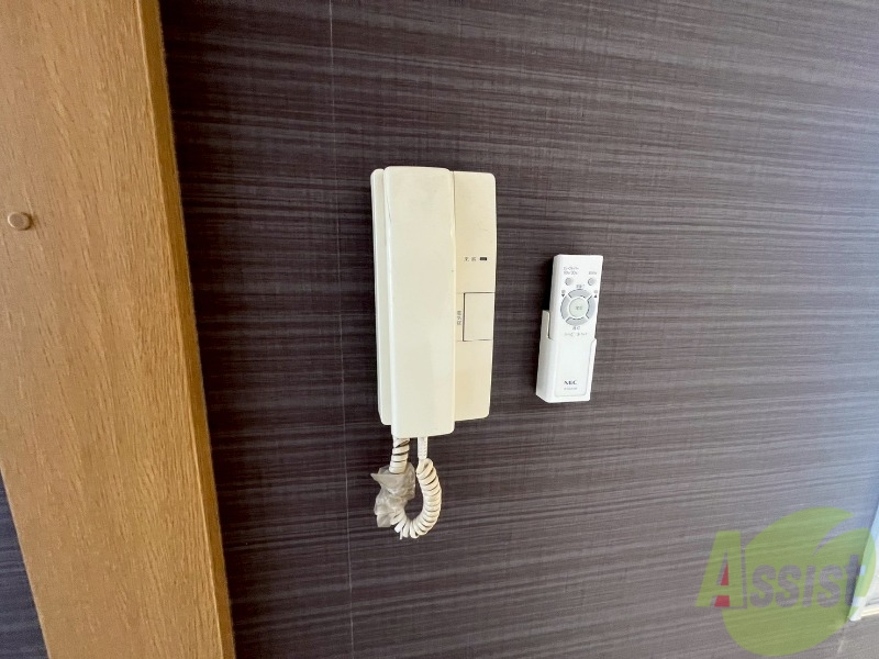 セキュリティ　インターホンで来客確認ができます。安心ですね。