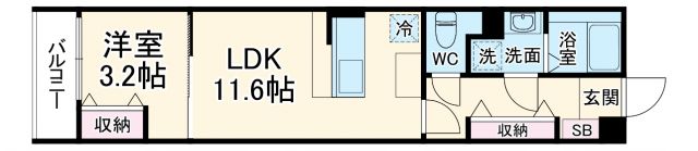 REVENE習志野の間取り写真