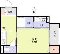 阪神本線 尼崎センタープール前駅 徒歩14分 3階建 築3年の間取り写真