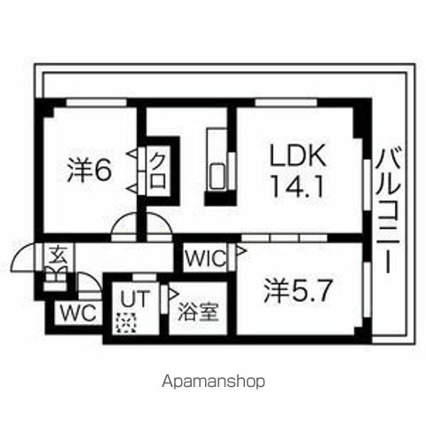 第10旭レジデンスの間取り写真