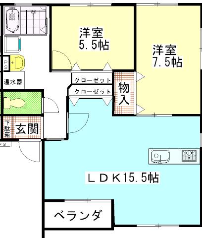 MSタウンIIの間取り写真