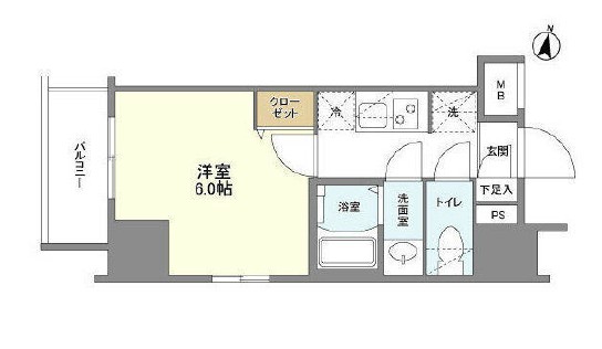 インペリアルフラット武蔵小山の間取り写真