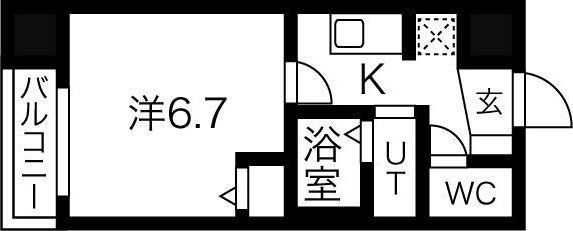 仙台市地下鉄南北線 北四番丁駅 徒歩14分 10階建 築4年の間取り写真