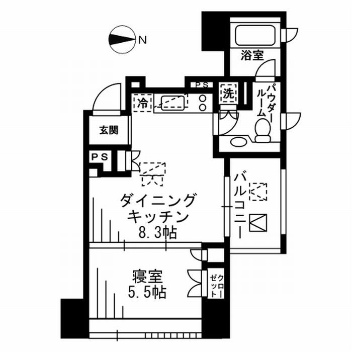 プライムアーバン四谷外苑東の間取り写真