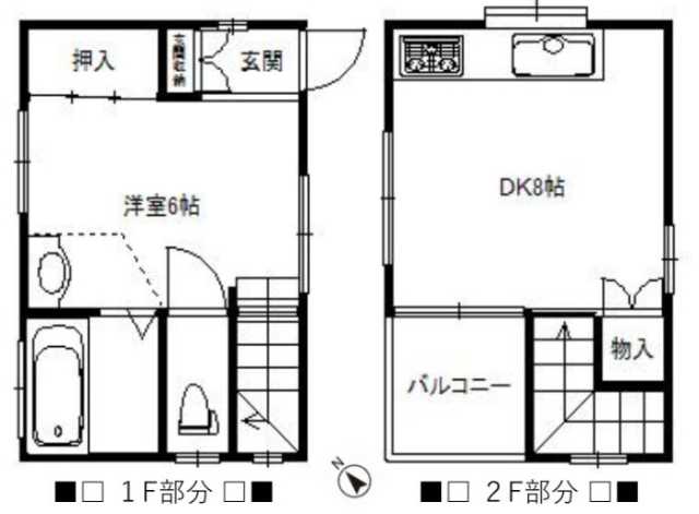 ＪＲ山手線 駒込駅 徒歩10分 2階建 築25年の間取り写真