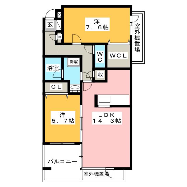 ドルフ南本宿IIの間取り写真
