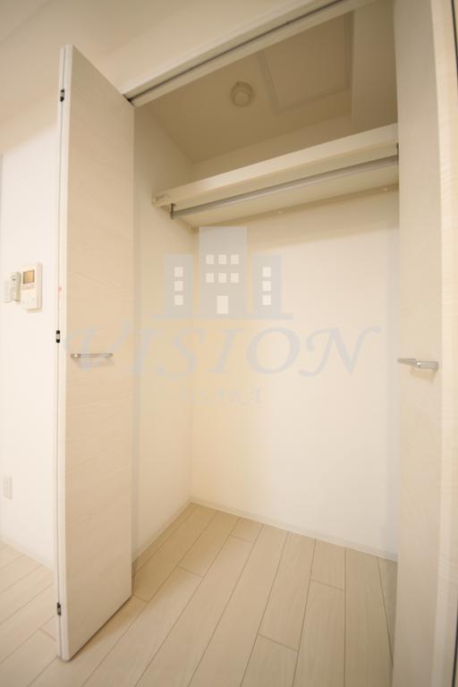 収納　写真は別タイプのお部屋です。