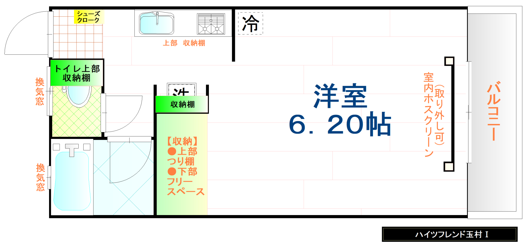 ハイツフレンド玉村Iの間取り