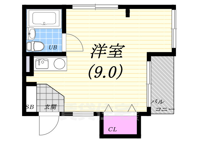 西宮市平松町のアパートの間取り