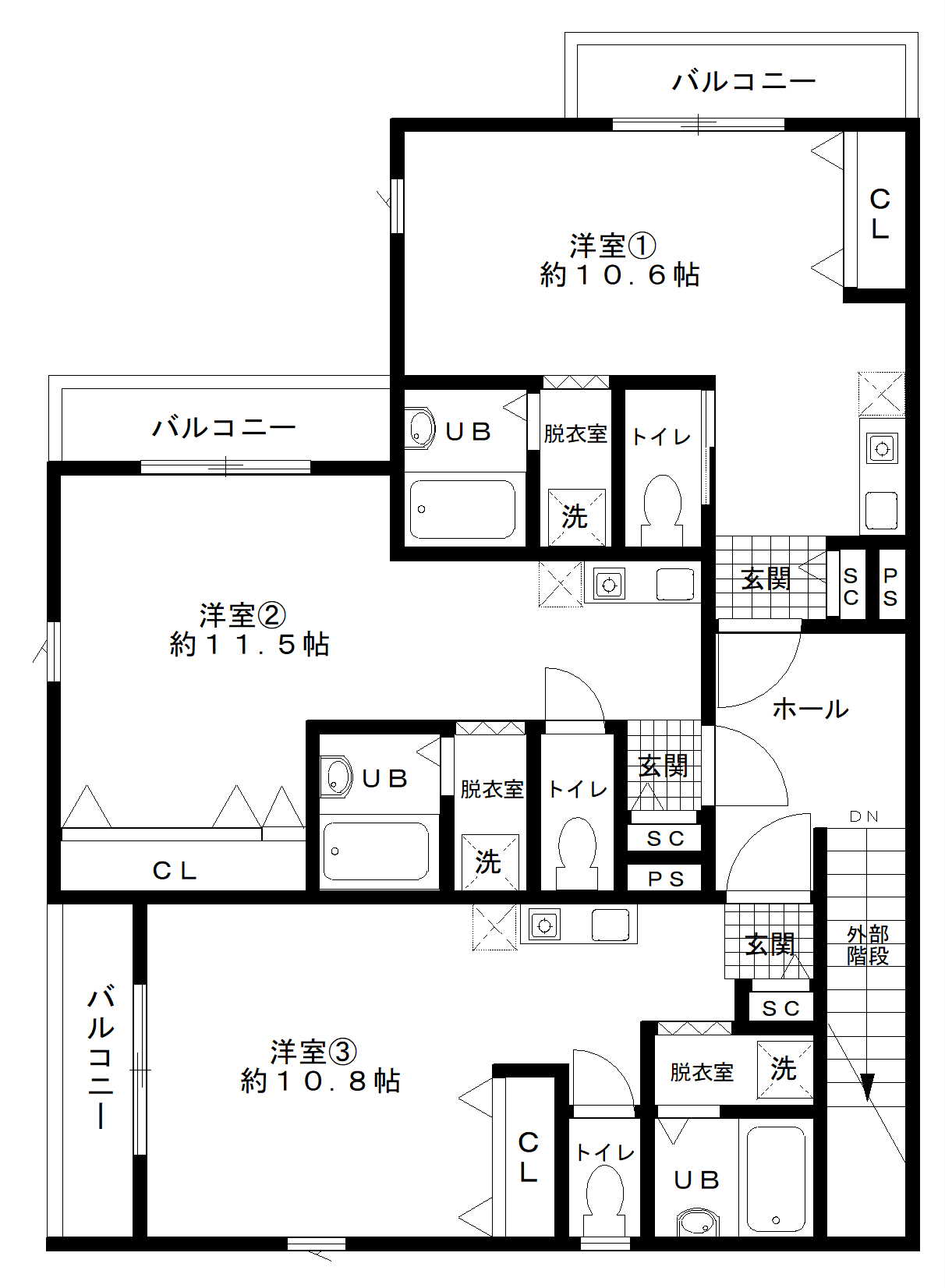 プルミエール千里丘の間取り