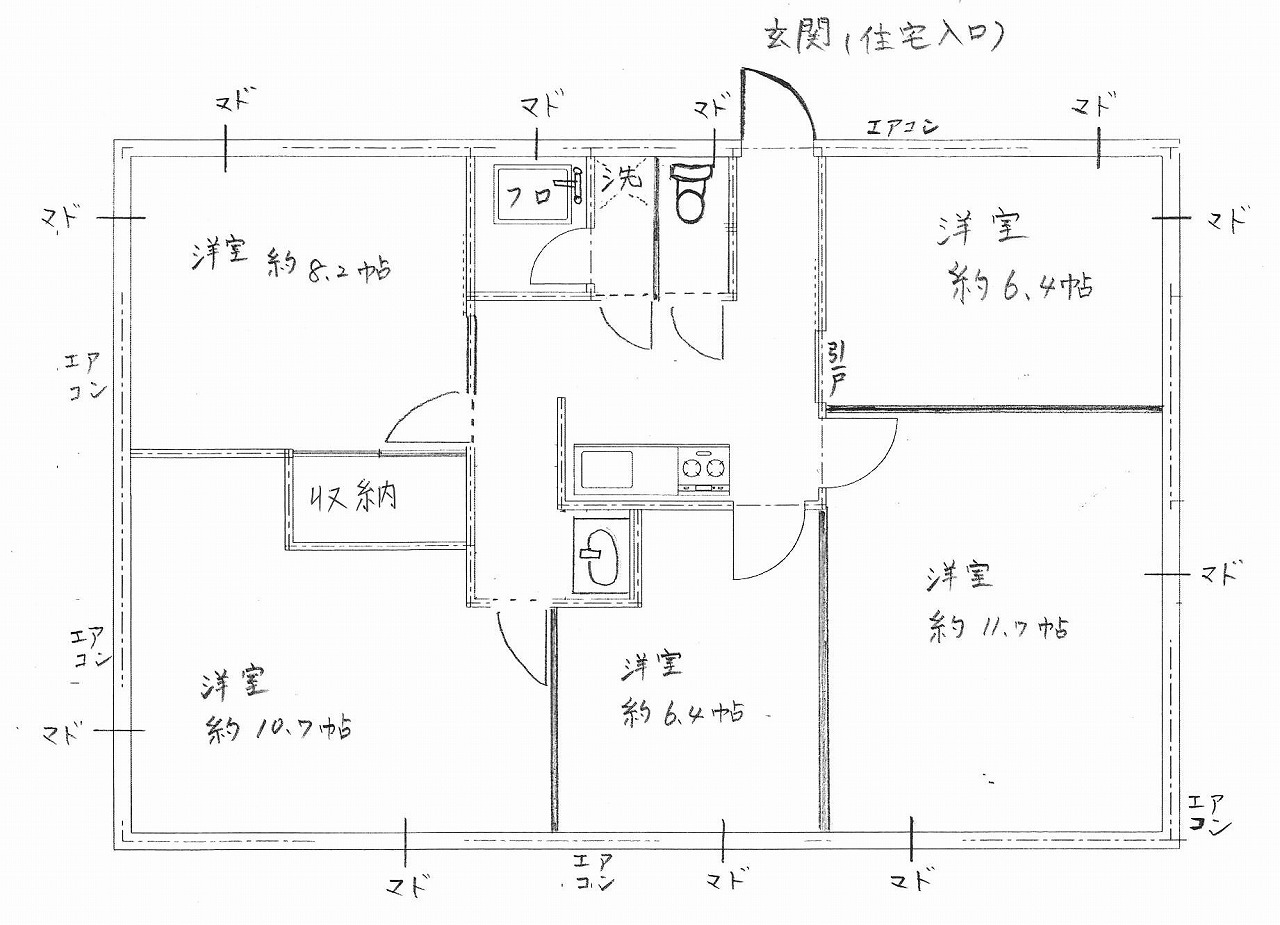 南光台南貸家　２階部分の間取り