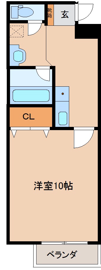 ロイヤルパレスマンション（１０帖タイプ）の間取り