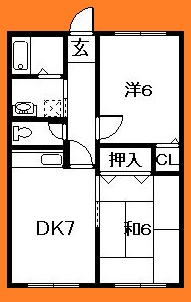 市川市柏井町のアパートの間取り