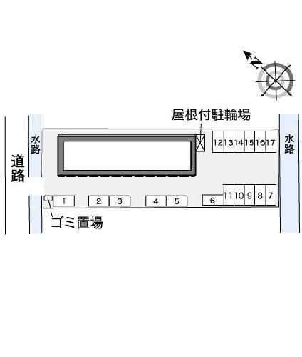 【豊橋市下五井町のアパートの駐車場】