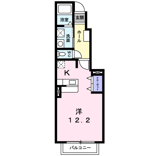 【リバーパーク西大道Ａの間取り】