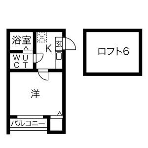 名古屋市守山区鳥神町のアパートの間取り