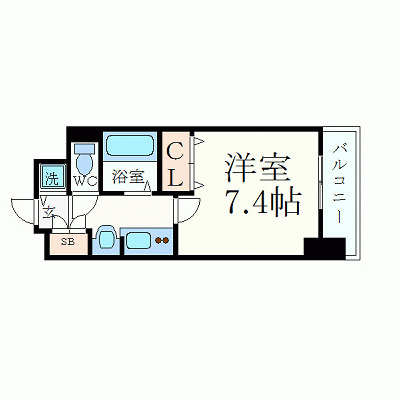 プレサンス名古屋駅前グランヴィルの間取り