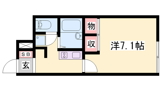 加東市南山のアパートの間取り