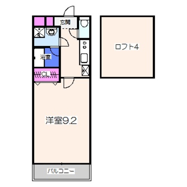 フジパレス北清水町III番館の間取り