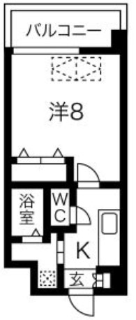 地下鉄御堂筋線 西中島南方駅 徒歩5分 8階建 築12年の間取り写真