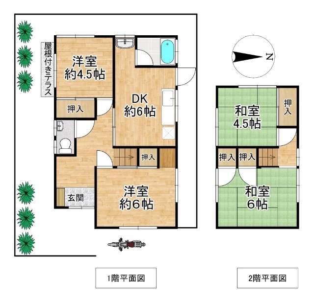 【鉢塚１丁目戸建の間取り】