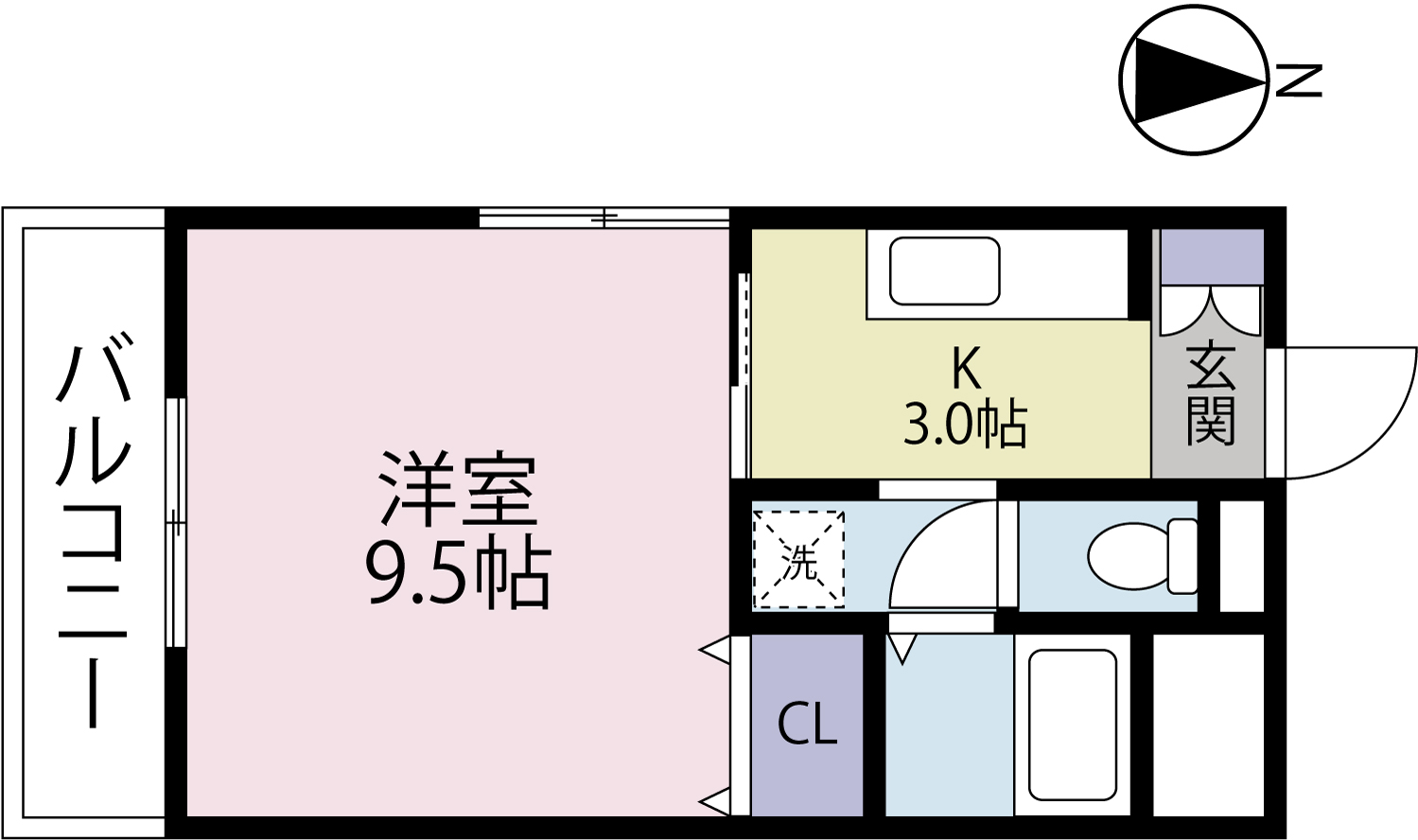 コーポ成岡IIの間取り