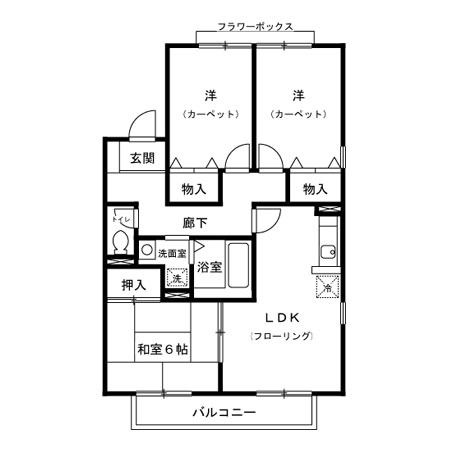 ヴィラージュの間取り