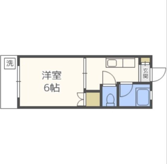 福岡市中央区大宮のマンションの間取り