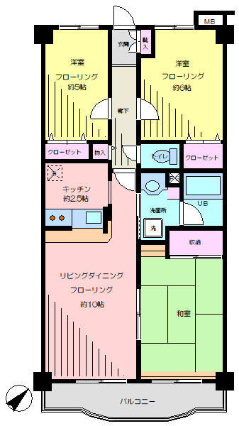 レジデンス向山第２の間取り